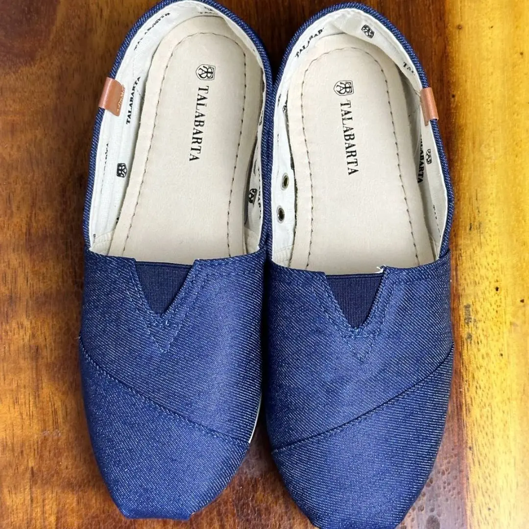 Alpargata jeans Talabarta em detalhe