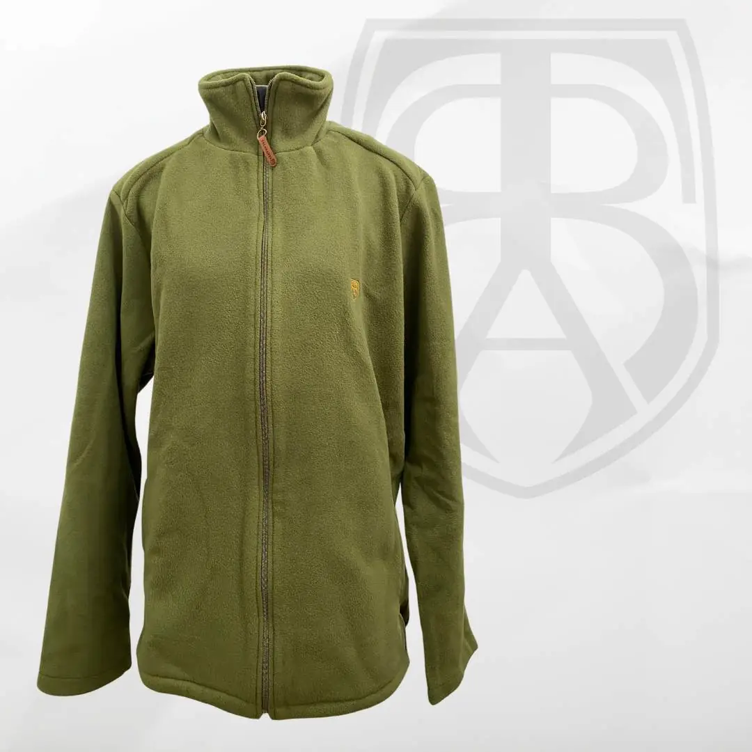 Jaqueta fleece masculina verde